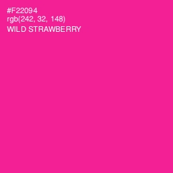 #F22094 - Wild Strawberry Color Image