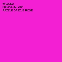 #F220D2 - Razzle Dazzle Rose Color Image