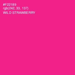 #F22189 - Wild Strawberry Color Image