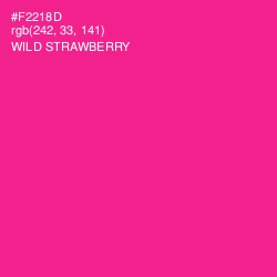 #F2218D - Wild Strawberry Color Image
