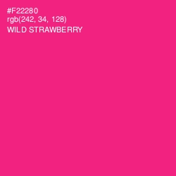 #F22280 - Wild Strawberry Color Image