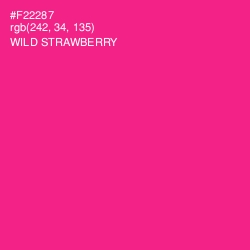 #F22287 - Wild Strawberry Color Image