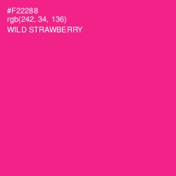 #F22288 - Wild Strawberry Color Image