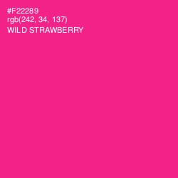 #F22289 - Wild Strawberry Color Image