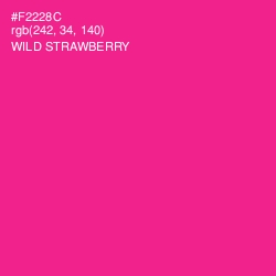 #F2228C - Wild Strawberry Color Image
