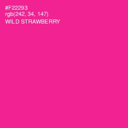 #F22293 - Wild Strawberry Color Image