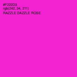 #F222D3 - Razzle Dazzle Rose Color Image