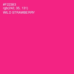 #F22383 - Wild Strawberry Color Image