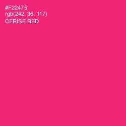 #F22475 - Cerise Red Color Image