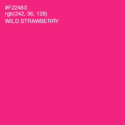 #F22480 - Wild Strawberry Color Image