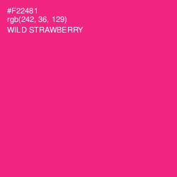 #F22481 - Wild Strawberry Color Image