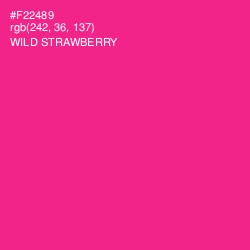 #F22489 - Wild Strawberry Color Image