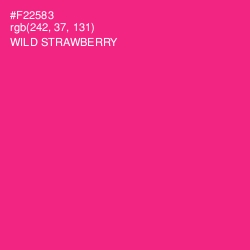 #F22583 - Wild Strawberry Color Image