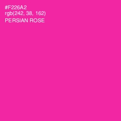 #F226A2 - Persian Rose Color Image