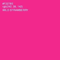 #F2278E - Wild Strawberry Color Image
