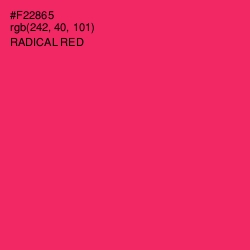 #F22865 - Radical Red Color Image