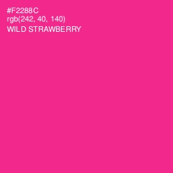 #F2288C - Wild Strawberry Color Image