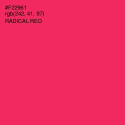 #F22961 - Radical Red Color Image