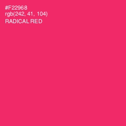 #F22968 - Radical Red Color Image