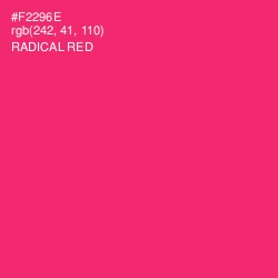 #F2296E - Radical Red Color Image