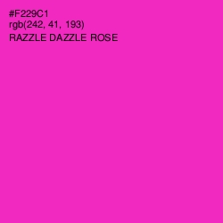 #F229C1 - Razzle Dazzle Rose Color Image