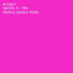 #F229C7 - Razzle Dazzle Rose Color Image