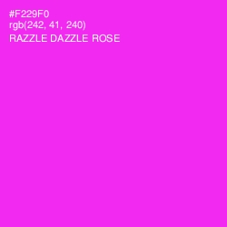 #F229F0 - Razzle Dazzle Rose Color Image