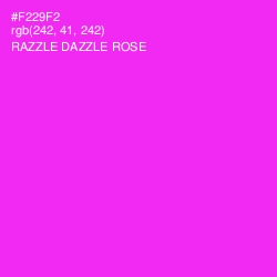 #F229F2 - Razzle Dazzle Rose Color Image