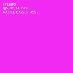 #F229F3 - Razzle Dazzle Rose Color Image