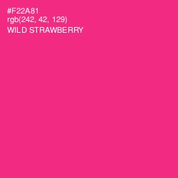 #F22A81 - Wild Strawberry Color Image