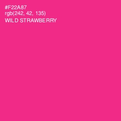 #F22A87 - Wild Strawberry Color Image