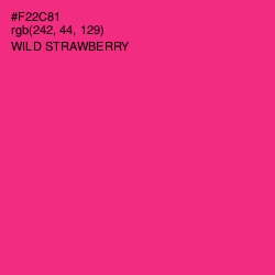 #F22C81 - Wild Strawberry Color Image