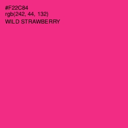 #F22C84 - Wild Strawberry Color Image