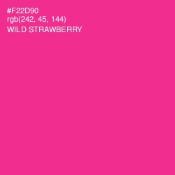 #F22D90 - Wild Strawberry Color Image