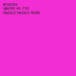 #F22DD4 - Razzle Dazzle Rose Color Image