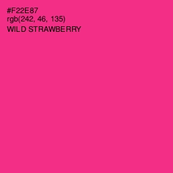 #F22E87 - Wild Strawberry Color Image