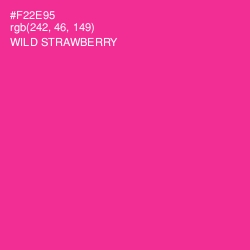 #F22E95 - Wild Strawberry Color Image