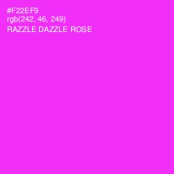 #F22EF9 - Razzle Dazzle Rose Color Image