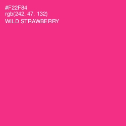 #F22F84 - Wild Strawberry Color Image