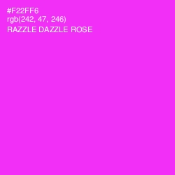 #F22FF6 - Razzle Dazzle Rose Color Image