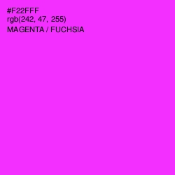 #F22FFF - Magenta / Fuchsia Color Image