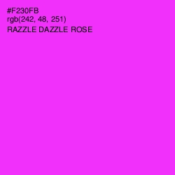 #F230FB - Razzle Dazzle Rose Color Image