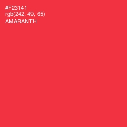 #F23141 - Amaranth Color Image