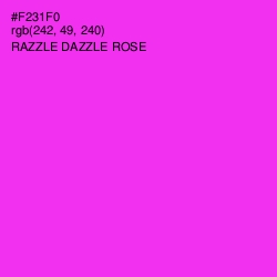 #F231F0 - Razzle Dazzle Rose Color Image