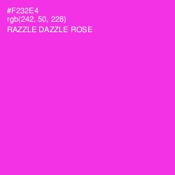 #F232E4 - Razzle Dazzle Rose Color Image