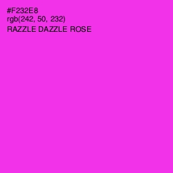 #F232E8 - Razzle Dazzle Rose Color Image