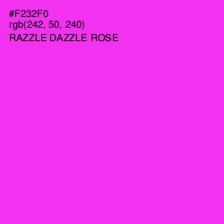 #F232F0 - Razzle Dazzle Rose Color Image