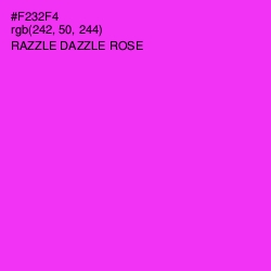 #F232F4 - Razzle Dazzle Rose Color Image