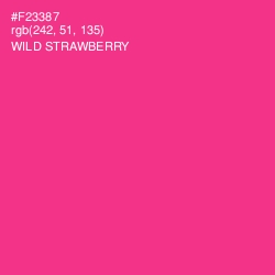 #F23387 - Wild Strawberry Color Image