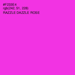 #F233E4 - Razzle Dazzle Rose Color Image